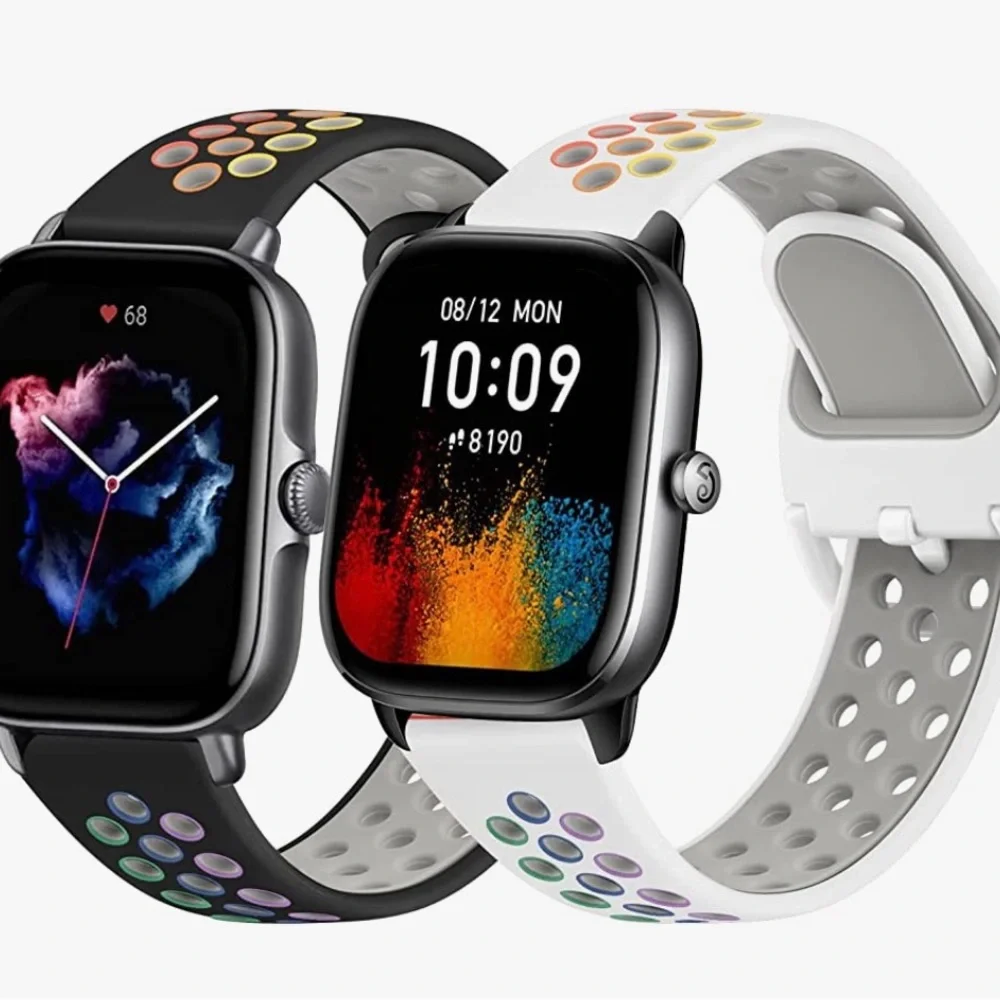 Oumida Silicone Bands for Amazfit GTS 4 Mini/ GTS 4/ GTS 2 Mini/ GTS 2e/